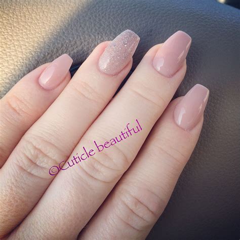 short ballerina acrylic nails|ballerina shape nails short.